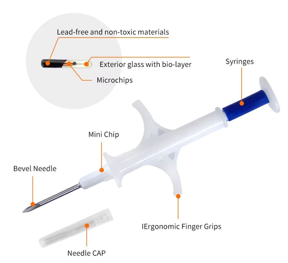 900 Σύριγγα με microchip 2,12mm